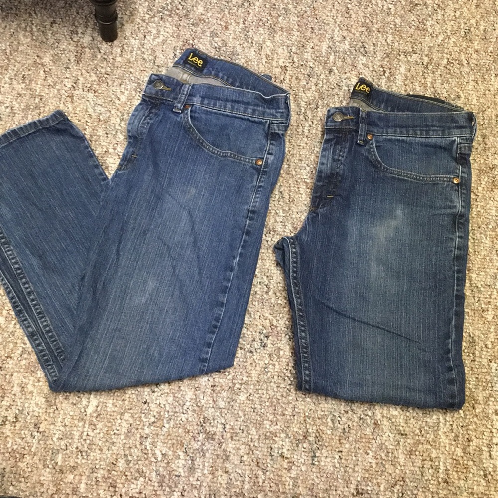 Two pairs of Lee’s Regular Fit jeans size 32x30